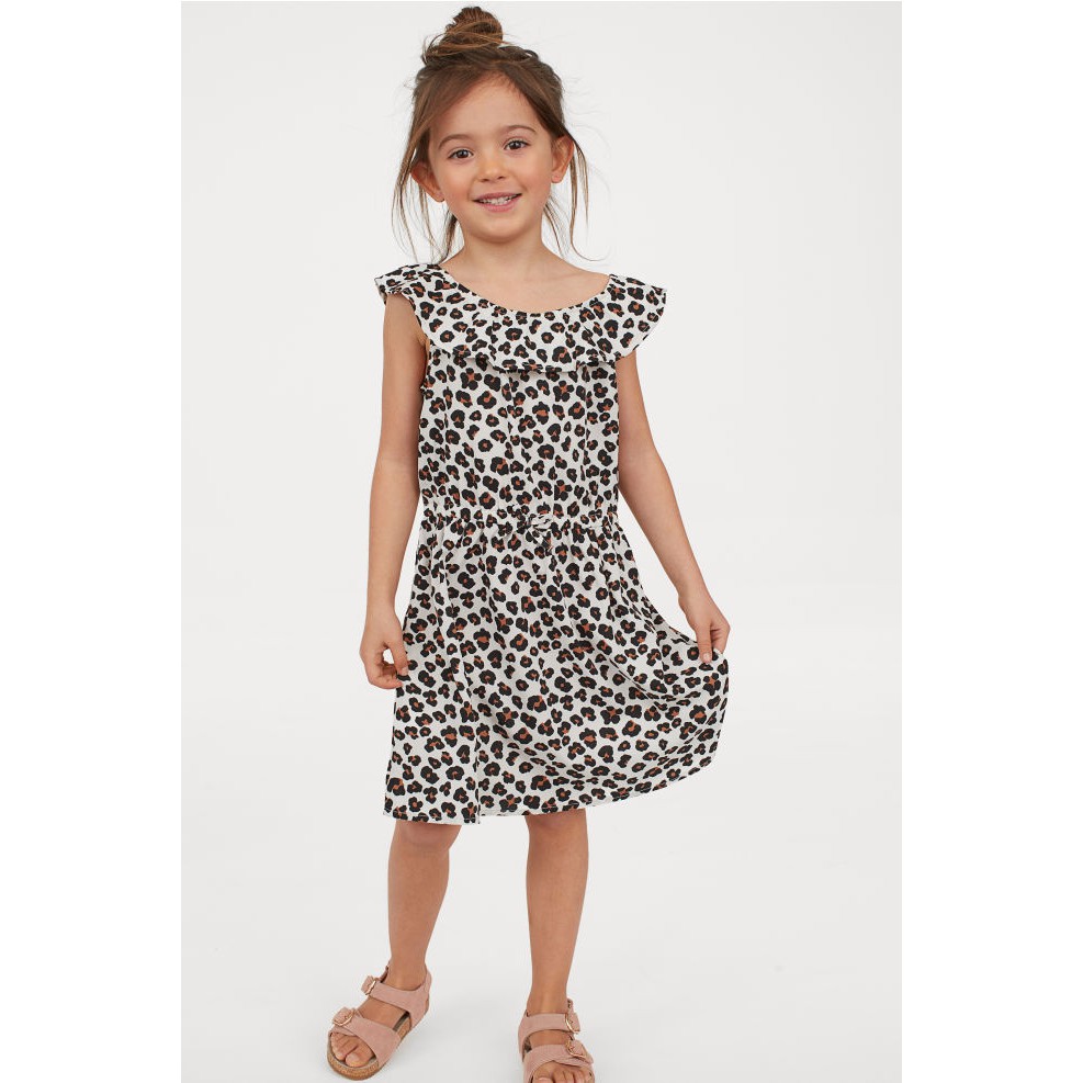 Váy báo cổ bèo HM H&amp;M size 2-3, 3-4, 4-5, 5-6, 9-10y_hàng chính hãng authentic