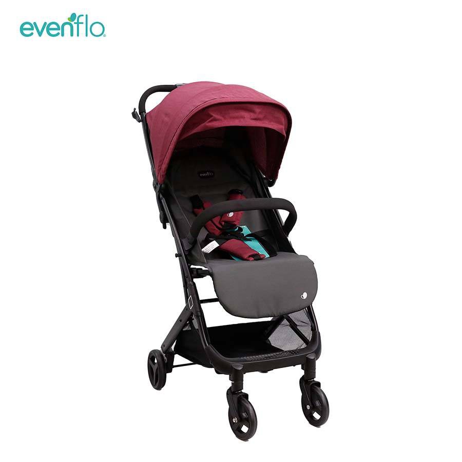 Xe Đẩy Evenflo Waav Compact Maroon siêu nhẹ dành cho bé sơ sinh đến 15kg