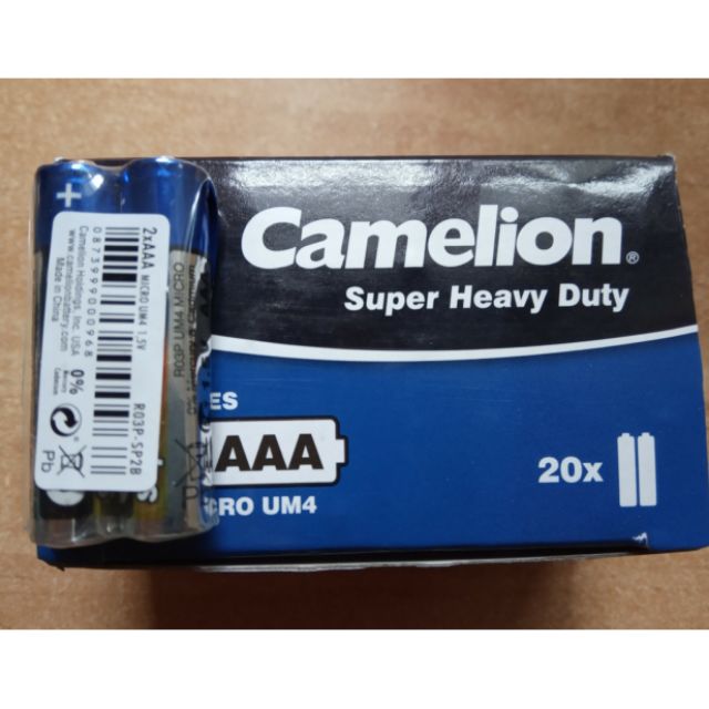 Vỉ 2 viên pin AAA Camelion 3A