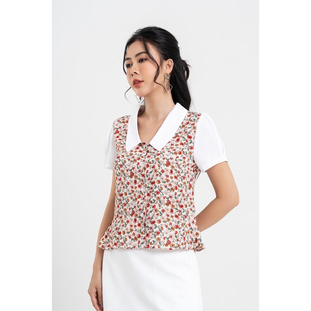 Áo Sơ Mi Cổ Sen,Gấu Xòe Lamer L61H22H051