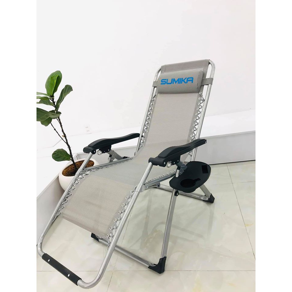 Ghế xếp thư giãn Sumika 179 (Màu xám) | BigBuy360 - bigbuy360.vn