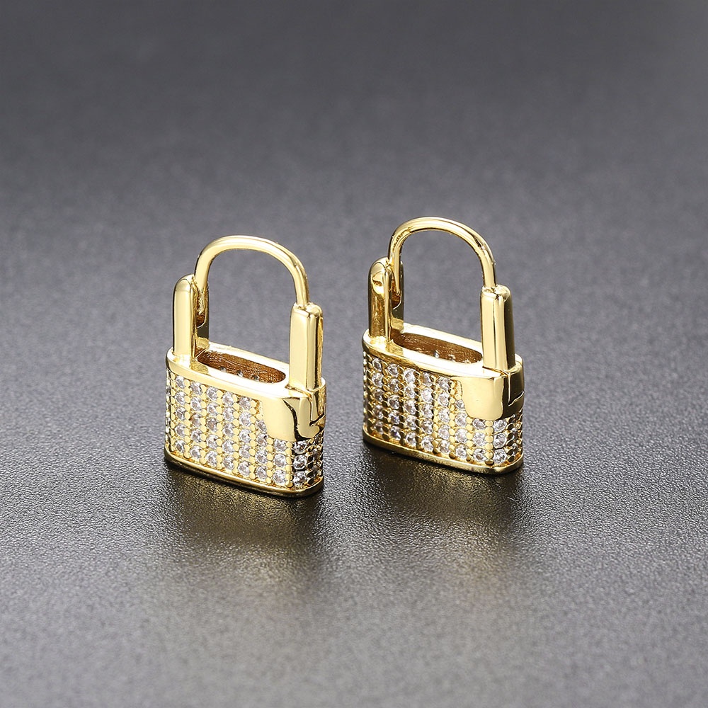 Khuyên Tai Tròn Đính Đá Zirconia Thời Trang Cá Tính OHE031