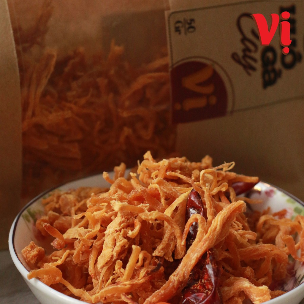 Khô gà lá chanh, cay chất lượng cao Vị ngon khó cưỡng túi giấy 50g | BigBuy360 - bigbuy360.vn