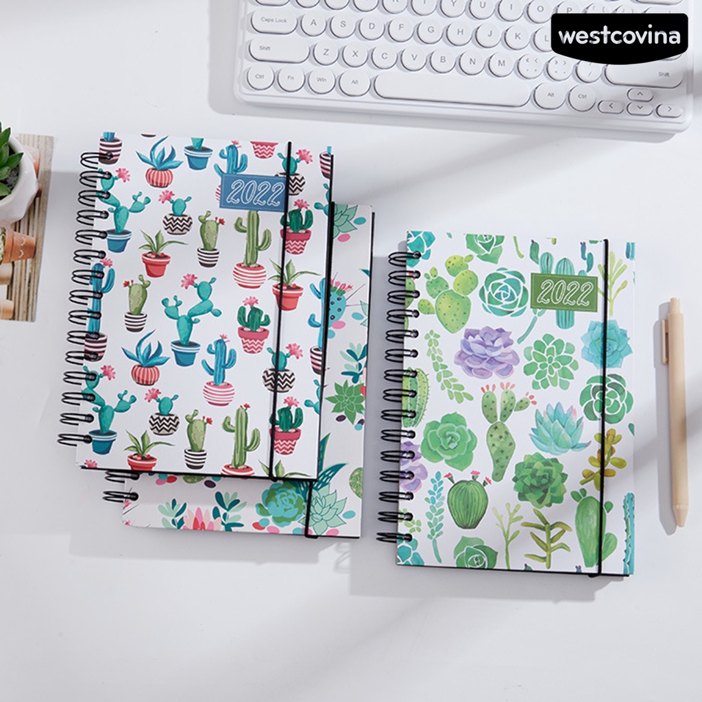 [Hot]✍Sổ Tay A5 Bìa Dày In Họa Tiết Cây Lá Agenda Hiệu Quả