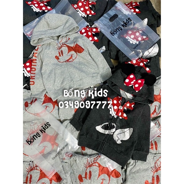 Áo Khoác Hoodie Bé Gái Minnie DN