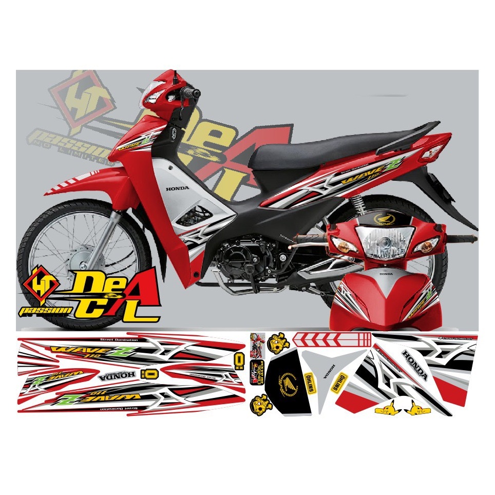 Tem Rời Wave 110cc, Tem Dán Xe 110cc Z V2 -Ảnh Thật