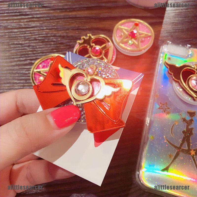 SAILOR MOON Giá Đỡ Điện Thoại Dạng Nhẫn Hình Thủy Thủ Mặt Trăng