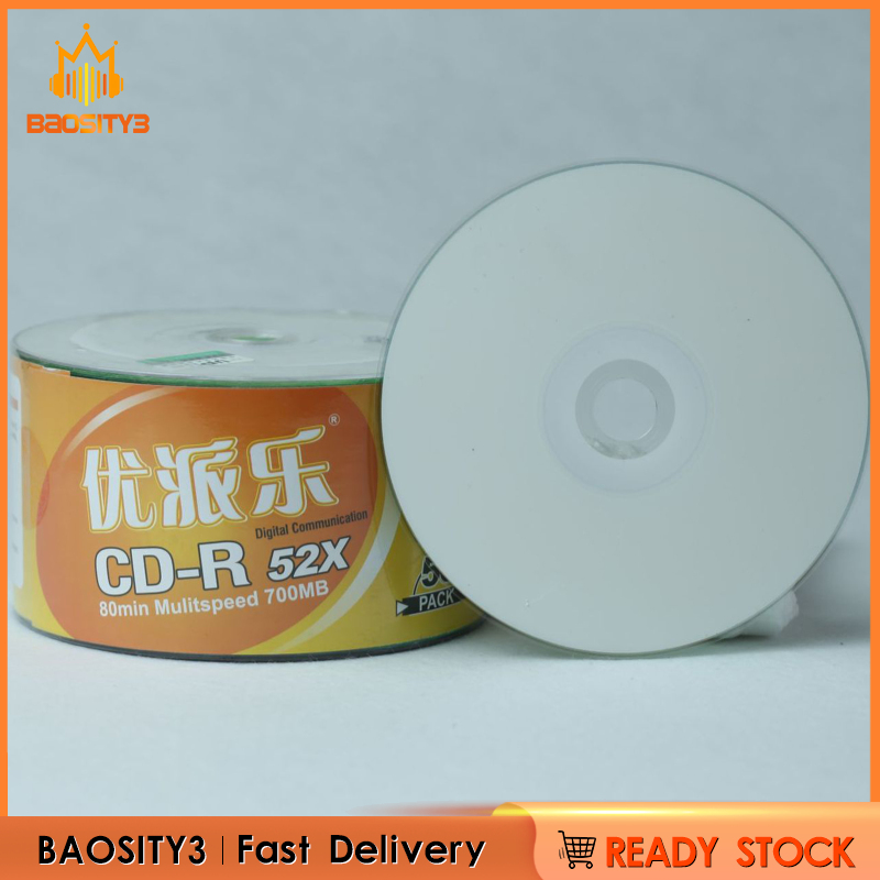 [baosity3]50Pcs Recordable Discs Blank Printable CD-R Discs 700MB for Data and Music | BigBuy360 - bigbuy360.vn