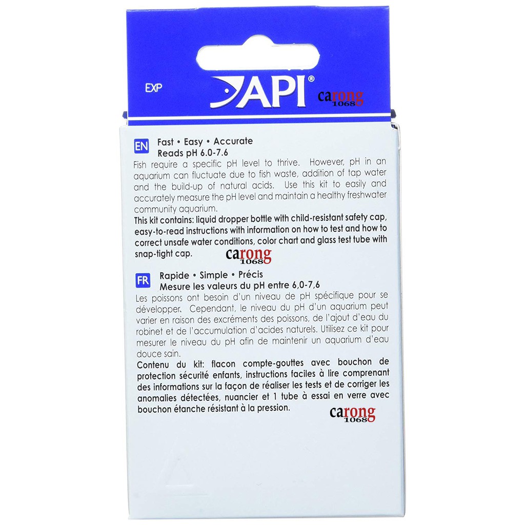 API pH Test Kit kiểm tra pH nước bể cá