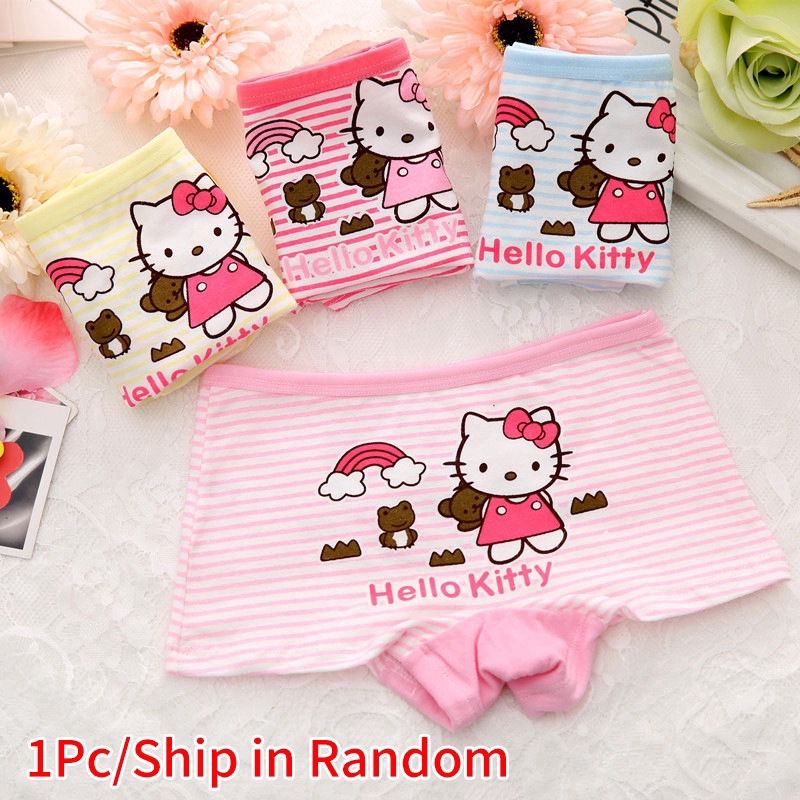 1 Quần Lót Cotton Hello Kitty Cho Bé Gái