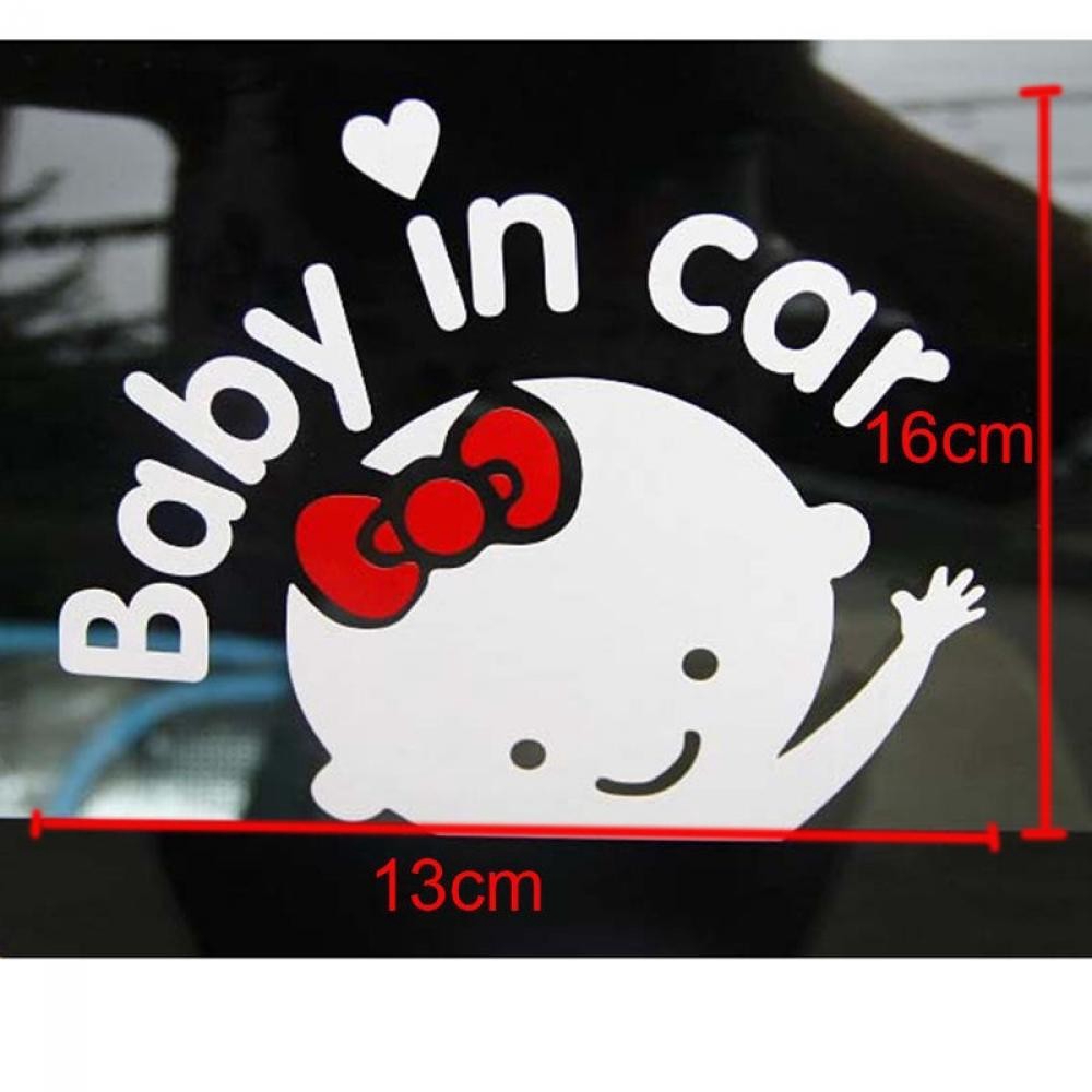 Decal dán " Baby in Car " làm từ nhựa vinyl cho xe hơi