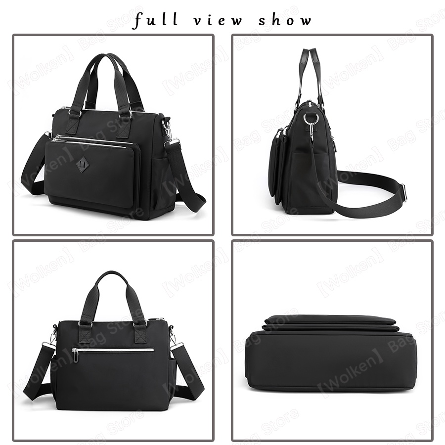 Túi Đeo Vai Nhiều Ngăn Bằng nylon Chống Nước Nhiều Ngăn Cho Nữ Túi xách tay#8542