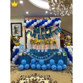 combo trang trí đầy tháng happy fullmonth