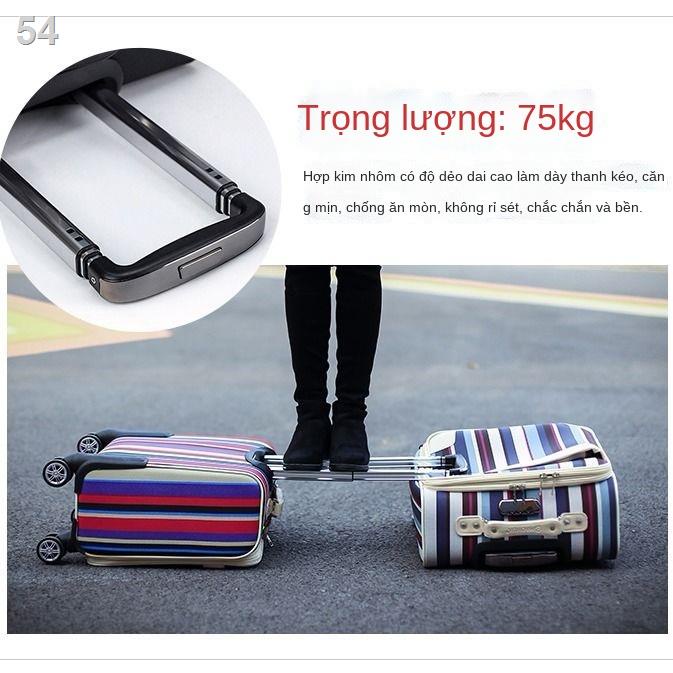 （Hộp kéo）Vali 18 inch nữ hộp mật khẩu doanh nghiệp nhỏ nam Oxford vải mini nhẹ du lịch lên máy bay