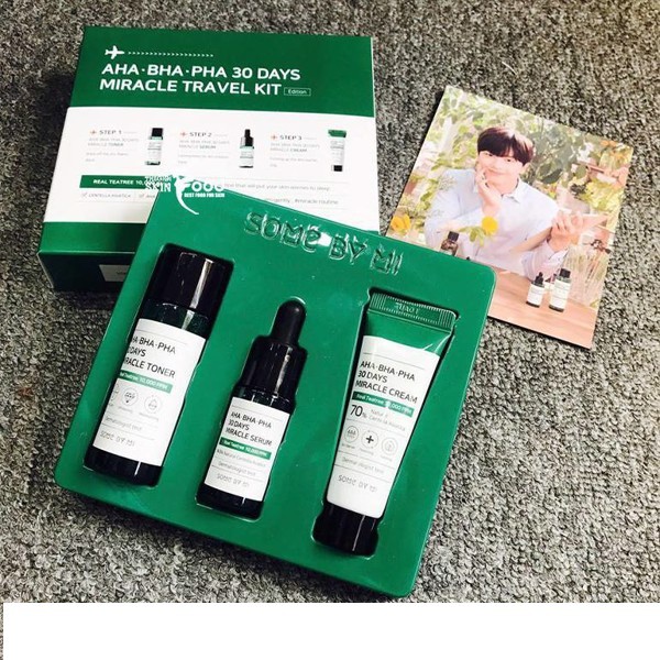 Bộ dưỡng da ngừa mụn Some By Mi 30 Days Miracle Travel Kit 4 món mini Auth Hàn Quốc | BigBuy360 - bigbuy360.vn