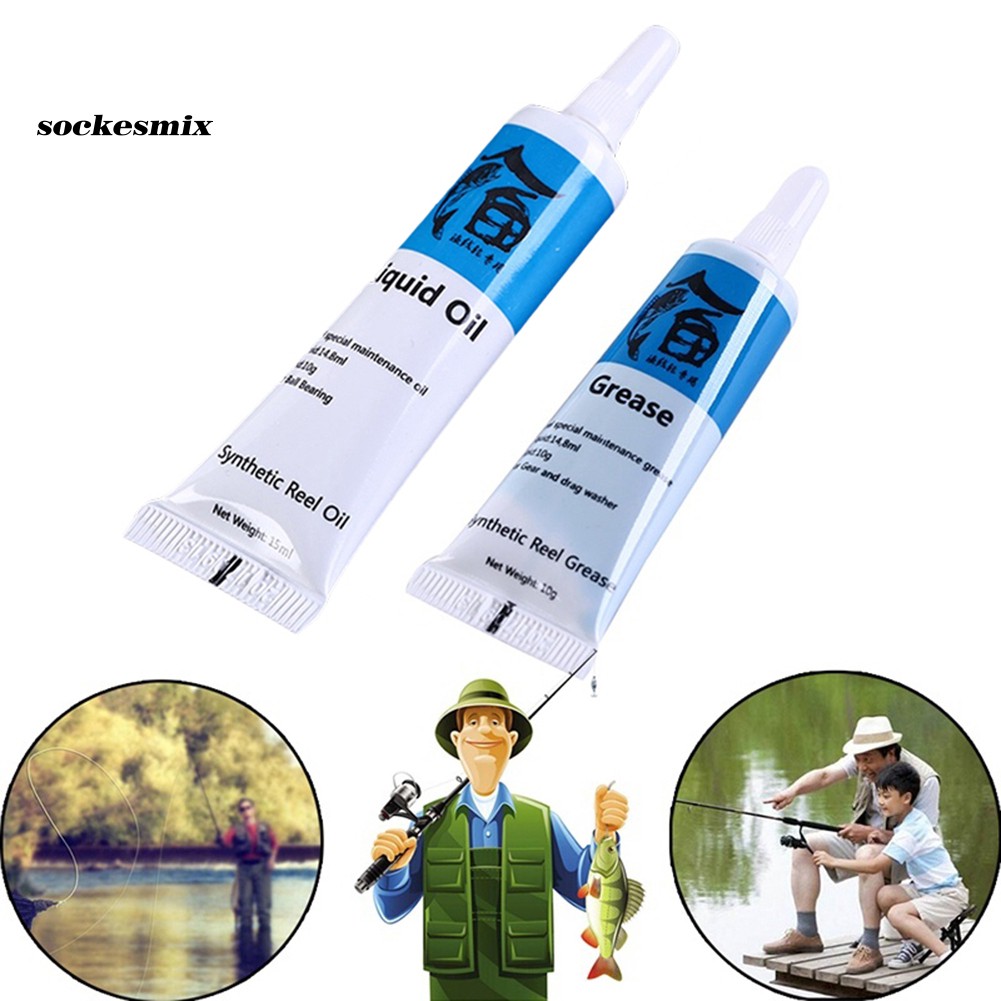 Hộp Dầu Bôi Trơn 15g + 10g Dây Câu Cá Chuyên Dụng