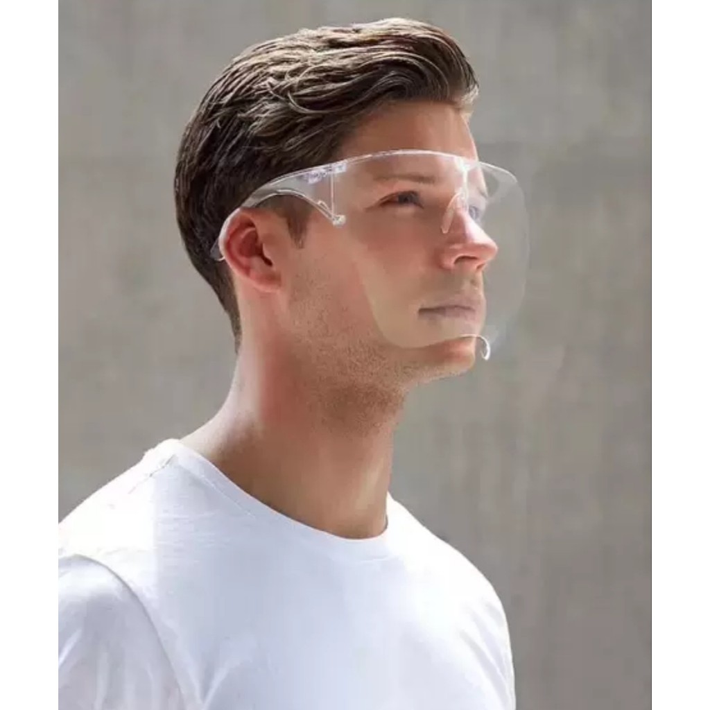 Kính che mặt chống giọt bắn nhựa cao cấp, an toàn, dễ sử dụng - khẩu trang nhựa - màn chắn thời trang
