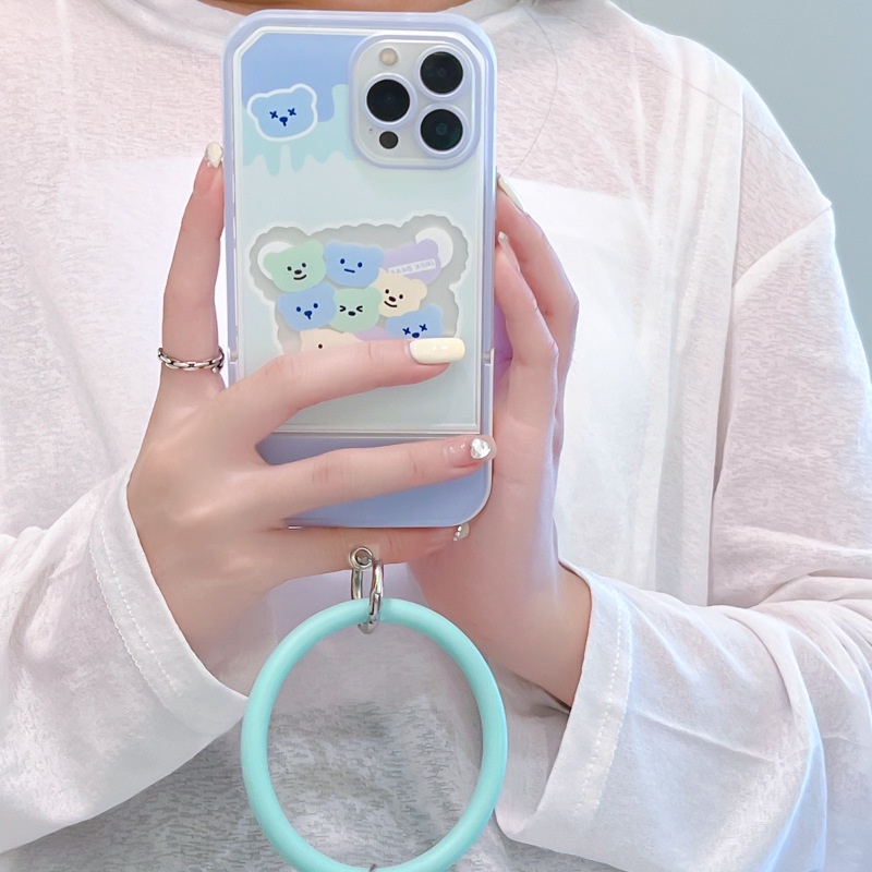 Ốp lưng iphone Ốp Điện Thoại tpu Silicone Kèm Giá Đỡ Ẩn Cho Apple 13Promax iphone12 11Pro xr Dinuo case