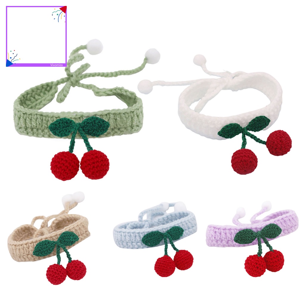 [VM] Vòng Cổ Dệt Tay Nhẹ Nhàng Dễ Phối Đồ Mặc Hàng Ngày Cho Mèo