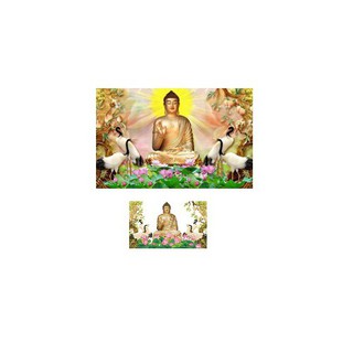 Tranh đính đá phật tổ như lai 110x75cm - lv323