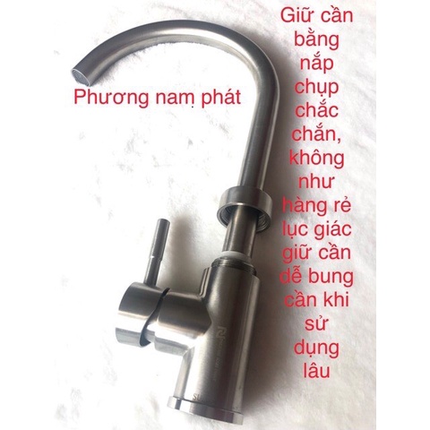 [LOẠI 1-HÀNG ĐÚC] Vòi Rửa Chén Bát Nóng Lạnh INOX 304 N4002 NA.GRAND và 2 dây HÀNG BAO XÀI BAO ĐỔI MỚI 1 NĂM VÒI SỐ 6