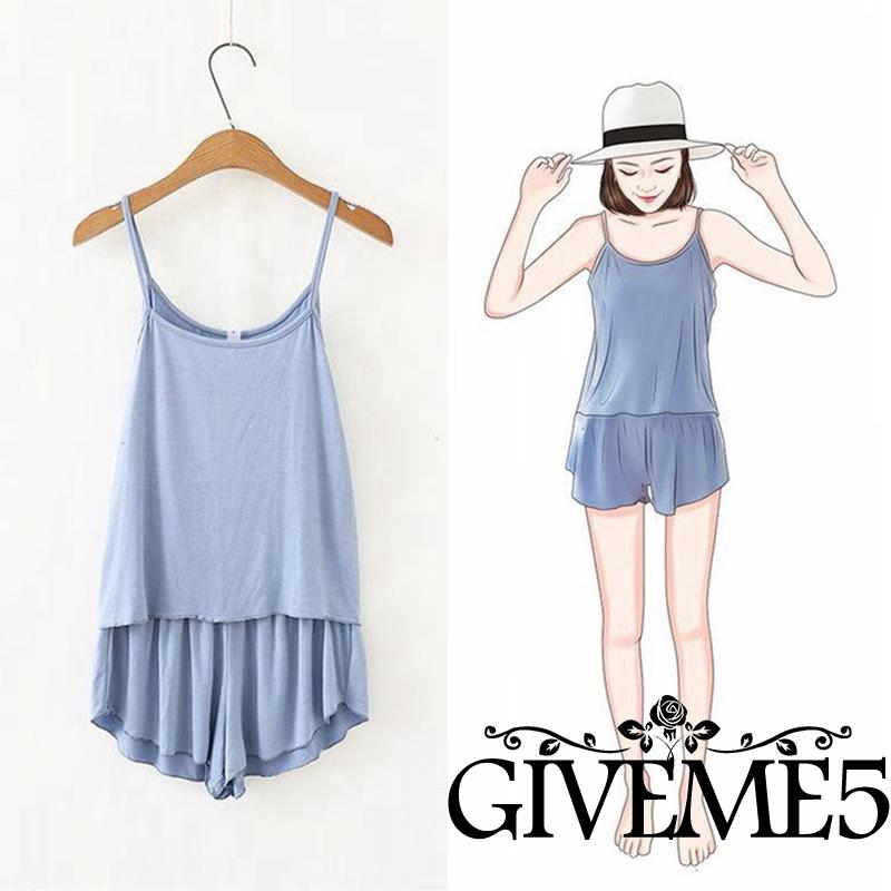 Bộ Đồ Ngủ Hai Dây Gợi Cảm Dành Cho Nữ