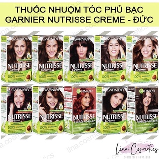 Thuốc nhuộm tóc phủ bạc Garnier nutrisse Creme hàng đức