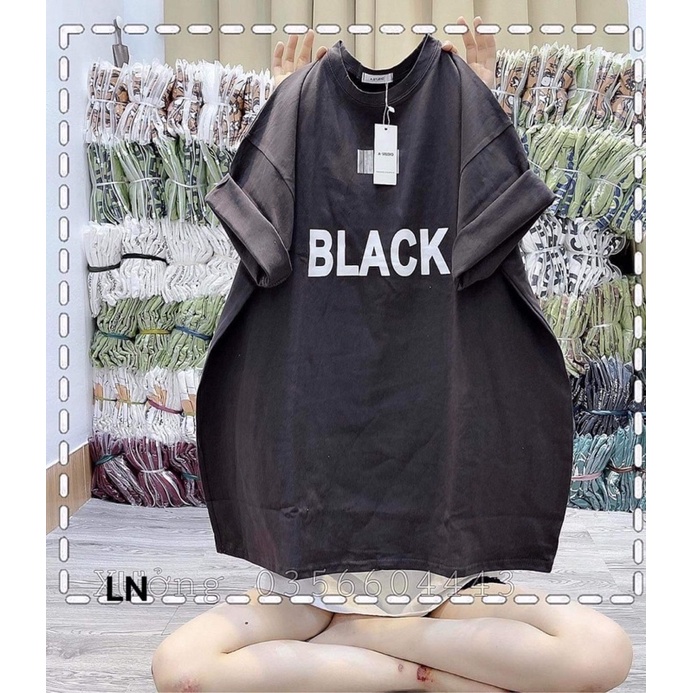 Áo phông BLACK đa màu LN11