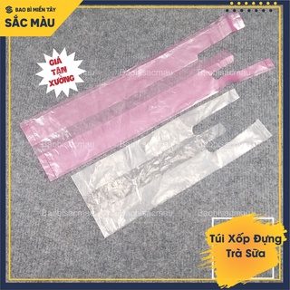 Mua 1KG Túi xốp nilon 2 kích thước ( 1 ly và 2 ly) đựng ly trà sữa  trà tắc  chanh dây  nước ép  nước mía  nước cam....