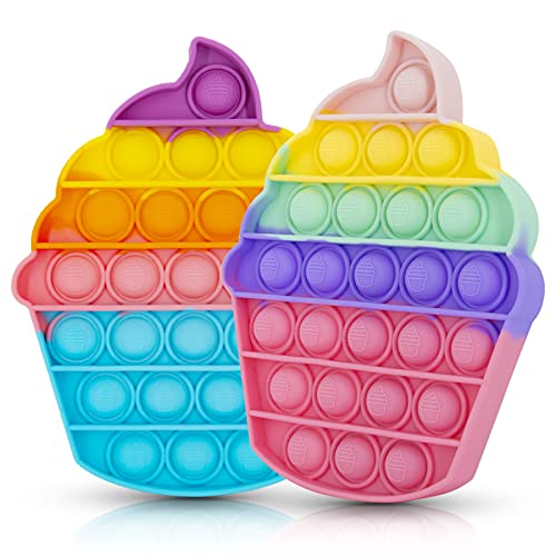 Đồ Chơi Giảm Căng Thẳng Bằng Silicon Màu Cầu Vồng