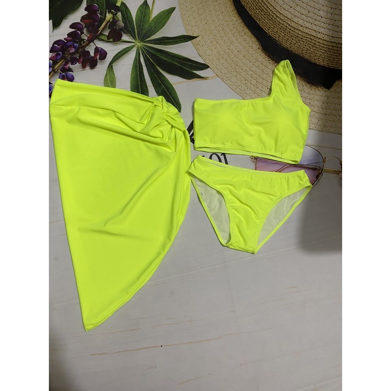 Sét bikini biển 2 mảnh ❤️ Hàng Cao Cấp ❤️ Bộ đồ bơi nữ 3 món, 1 vai or tay dài | BigBuy360 - bigbuy360.vn