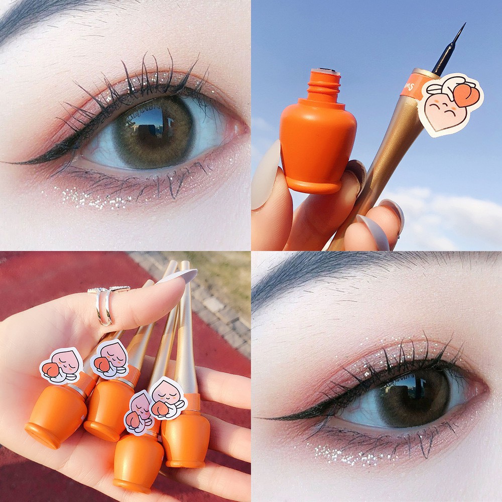 Lọ Kẻ Mắt TRÁI ĐÀO CAM 864 Daisy Kissbeauty nội địa sỉ rẻ lâu trôi mèm mịn dễ dùng eyeliner makeup