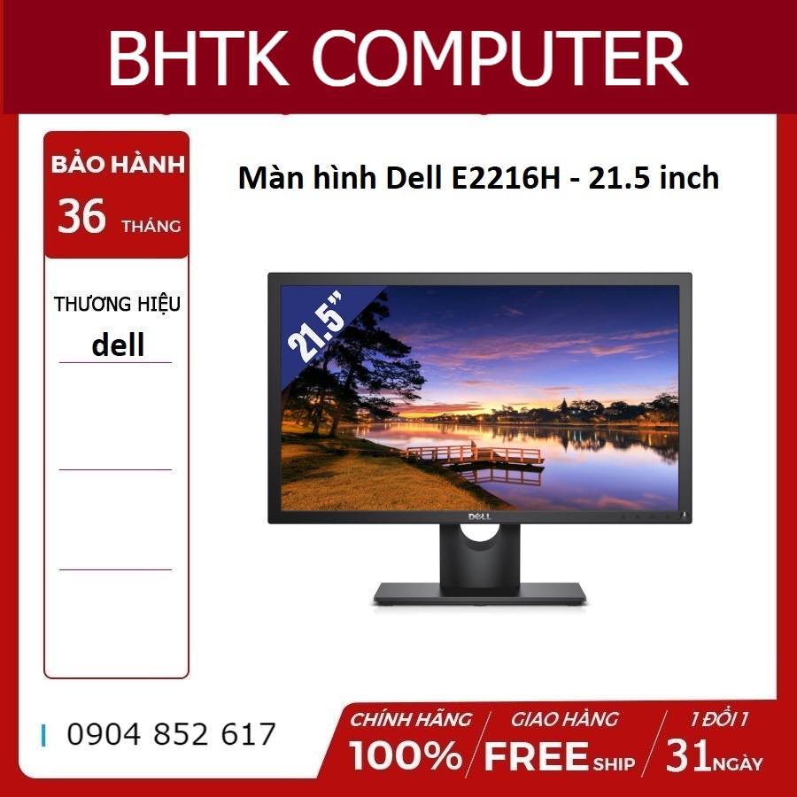 MÀN HÌNH DELL 21.5&quot;E2216H WIDE LED màn máy tính chơi game học tập và làm việc nhỏ gọn hiệu quả mới 100% BH 3 NĂM