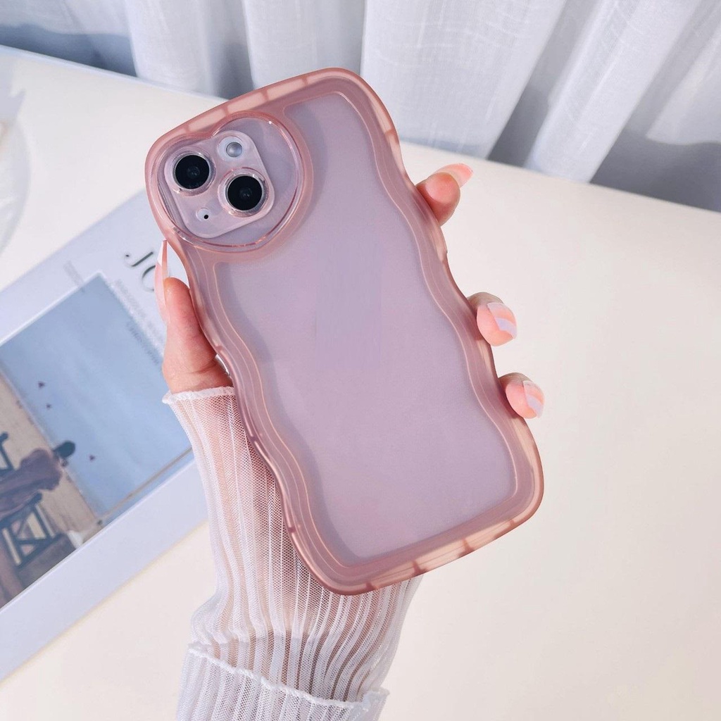 Ốp lưng iphone trong LƯỢN SÓNG TRÁI TIM silicon TPU mềm 7/7plus/8/8plus/xs/11/12/13/14/pro/max/plus