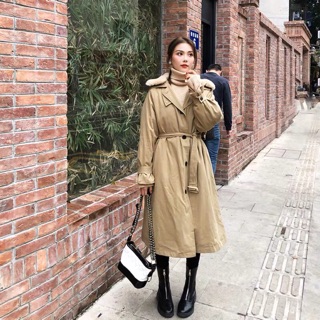 Áo khoác kaki cổ lông