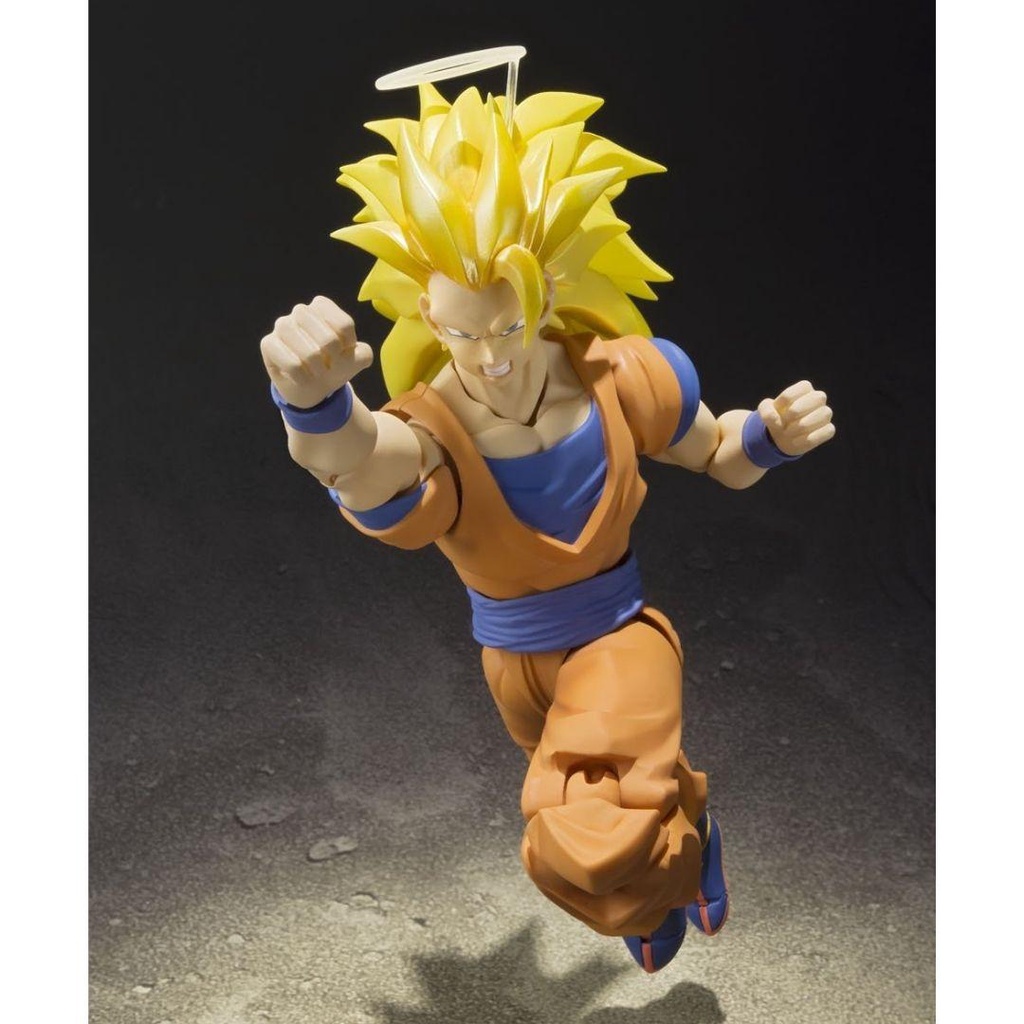 Mô hình Dragon Ball Son Gokou 14cm SSJ 3 S.H.Figuarts (SHF) BANDAI Mô hình có khớp Nhựa PVC CHÍNH HÃNG NHẬT DBSHF08