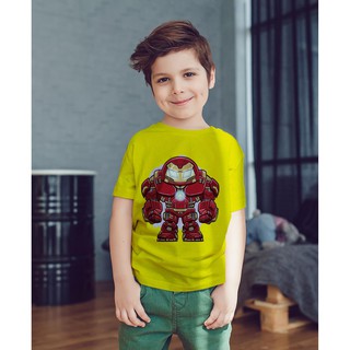 Áo Thun Bé Trai - Marvel ChiBi - Iron Man Cao Cấp