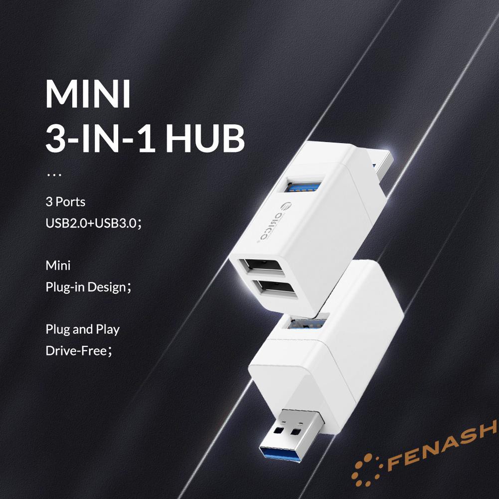 Hub Chia 3 Cổng Usb 2.0 3.0 Orico Tốc Độ Cao Cho Máy Tính