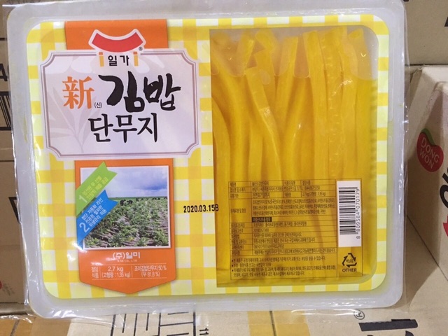 Củ cải vàng hàn quốc hộp 2,7kg
