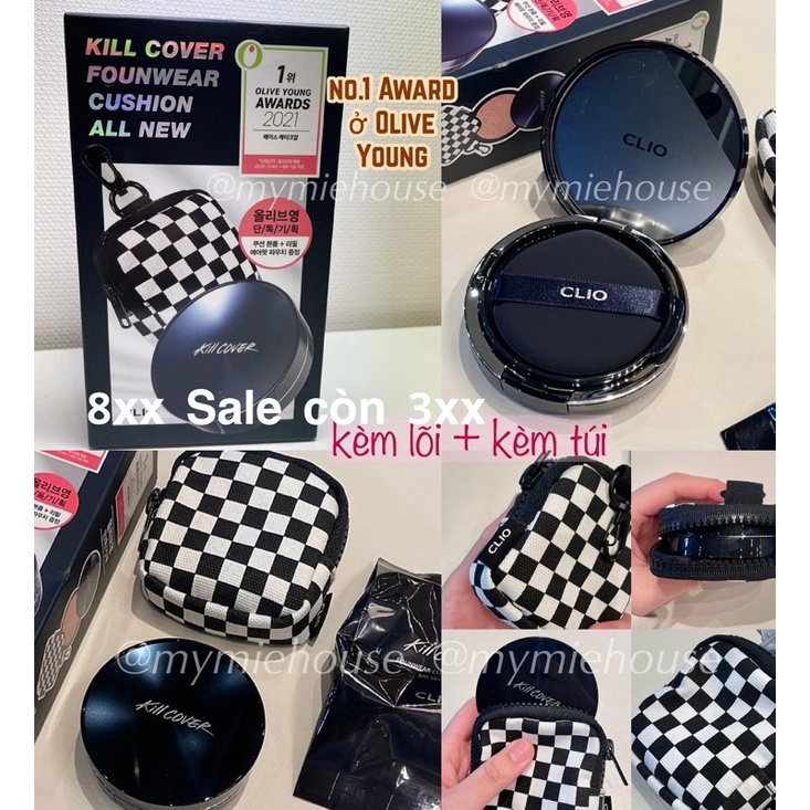 Phấn Nước Clio Kill Cover Founwear Cushion All New kèm lõi và túi