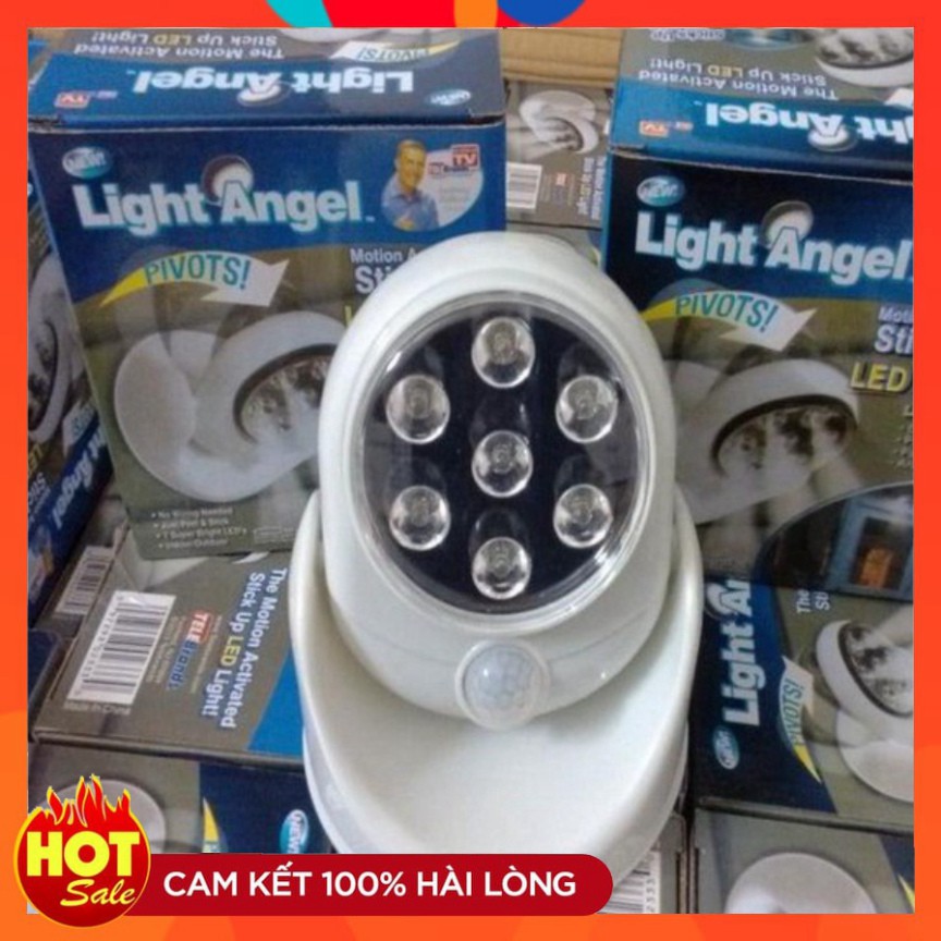 Đèn cảm ứng Light Angel, tự động tắt bật, xoay 360 độ cảm ứng hồng ngoại trống trộm thông minh