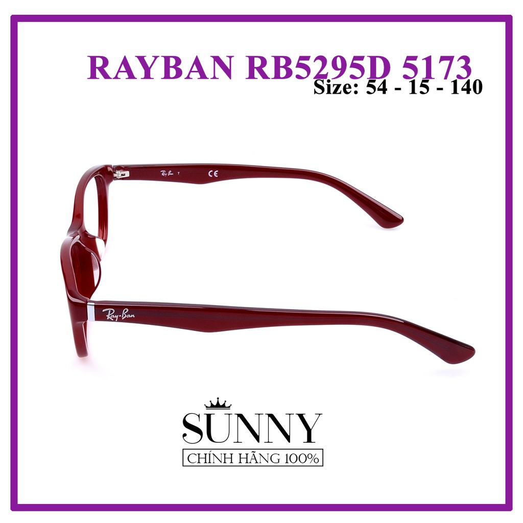 Gọng kính chính hãng Rayban RB5295D 5173 kèm tem thẻ bảo hành chính hãng, bảo hành toàn quốc