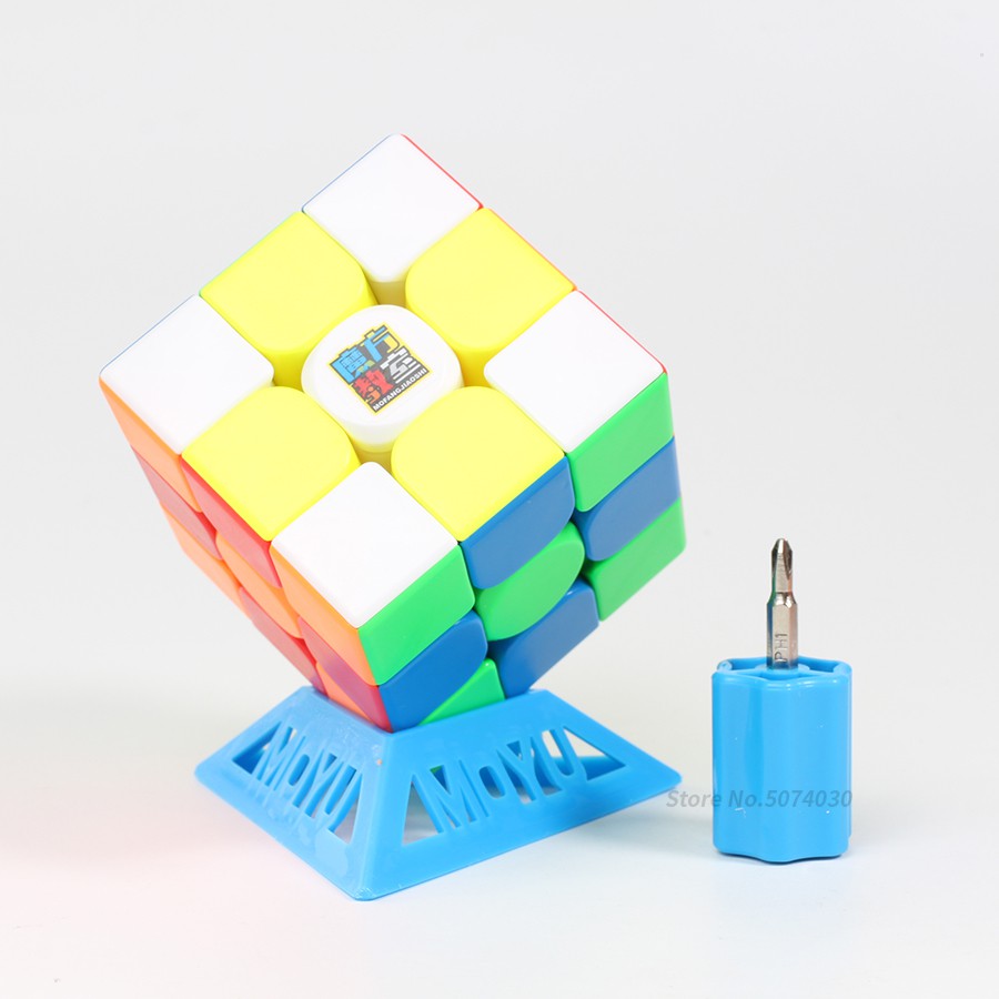 Rubik 3x3 Nam Châm Moyu Meilong 3M Stickerless - Rubik Nam Châm Từ Tính 3 Tầng 3x3x3 Phát Triển IQ