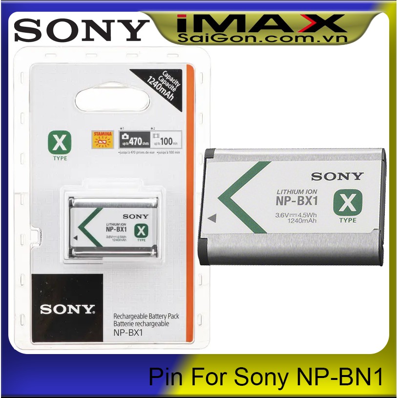 Bộ 1 pin 1 sạc máy ảnh cho Sony NP-BX1