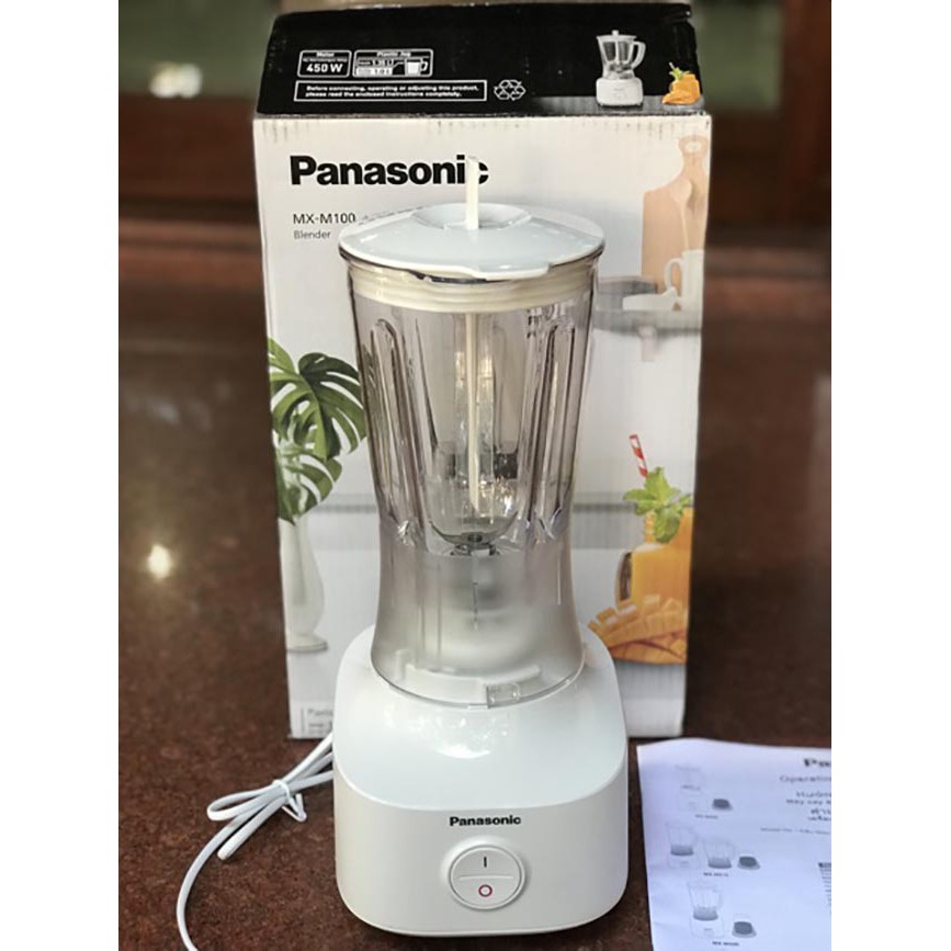 Máy xay sinh tố Panasonic MX-M100 công suất 450W dung tích 1.0 lít sản xuất Malaysia hàng chính hãng, bảo hành 12 tháng