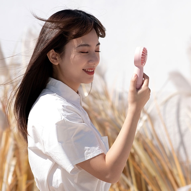 Quạt 3 Bánh Răng 1500mAh Mini Cầm Tay Cổng USB Dùng Cho Văn Phòng / Phòng Gym / BBQ / Du Lịch / Phòng Gym