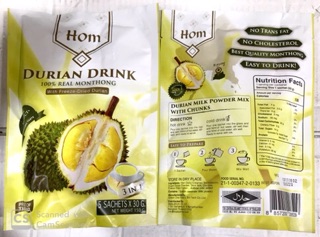 Bột sầu riêng Durian drink (150g/5 gói)