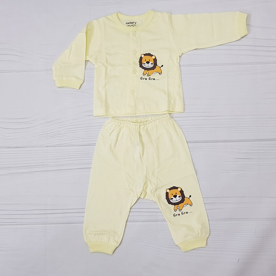 Bộ Quần Áo Dài Tay Màu Carter Cho Bé Sơ Sinh - Carter's Cotton Mềm