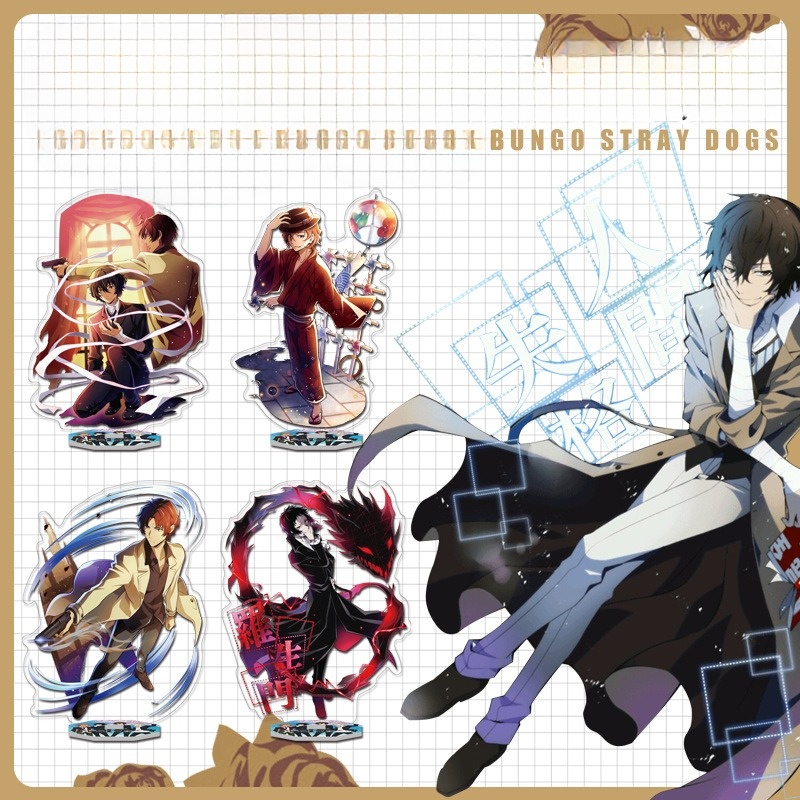 STANDEE BUNGO STRAY DOGS VĂN HÀO LƯU LẠC - MÔ HÌNH DAZAI, CHUUYA, ATSUSHI, ODASAKU, AKUTAGAWA