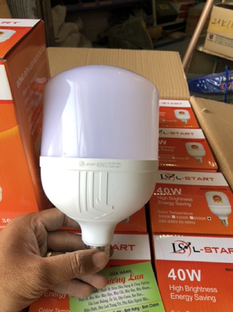 Bóng led Bulb trụ nhựa bọc nhôm kín nước 20w,40w E27 bảo hành 12 tháng đổi mới tặng kèm đuôi Treo E27